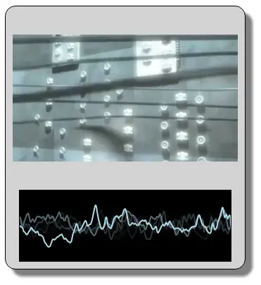 A video player with real time waveform visualization.
