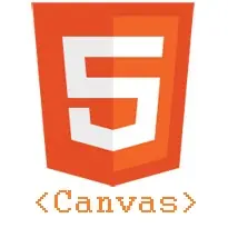 The HTML5 canvas logo.