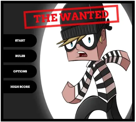 Main screen of the game "Wanted".